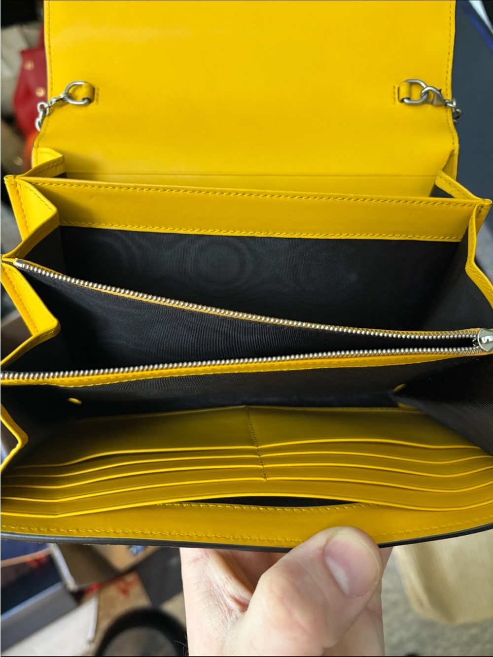 Gucci Dionysus Suede Wallet On Chain WOC in Rare Mustard Yellow COA INCLUDED 💛 - Picture 9 of 10